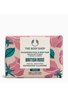 British Rose Cleansing Face & Body Bar