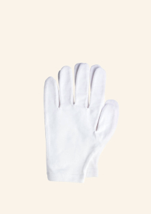 Puuvillased kindad niisutava maski tegemiseks