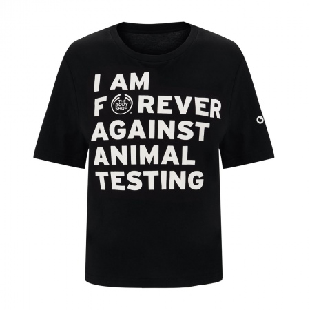 T-särk “I Am Forever Against Animal Testing”